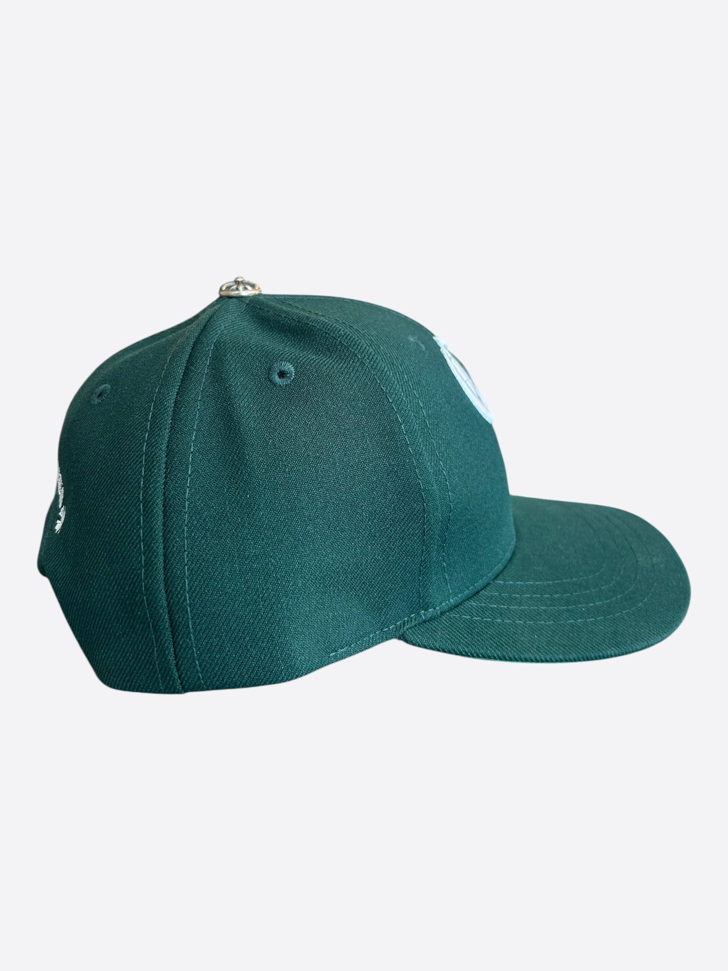 Chrome Hearts Green & White CH Logo Hat