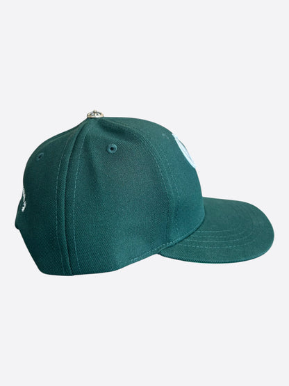 Chrome Hearts Green & White CH Logo Hat
