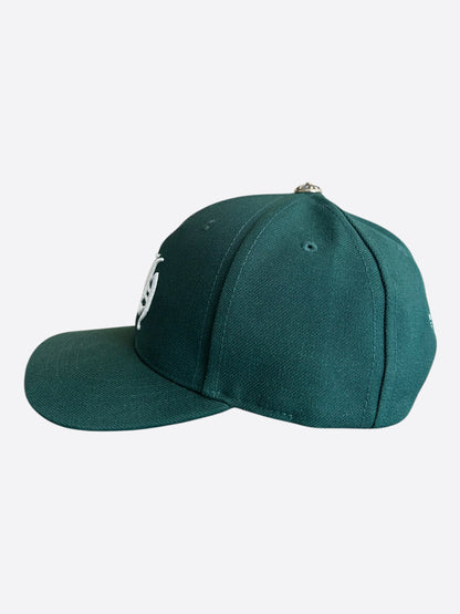 Chrome Hearts Green & White CH Logo Hat