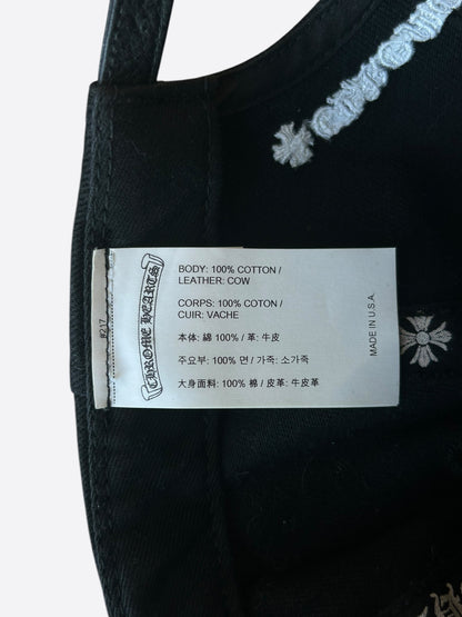 Chrome Hearts Matty Boy Black Embroidered Chomper Hat