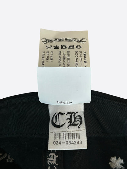 Chrome Hearts Matty Boy Black Embroidered Chomper Hat