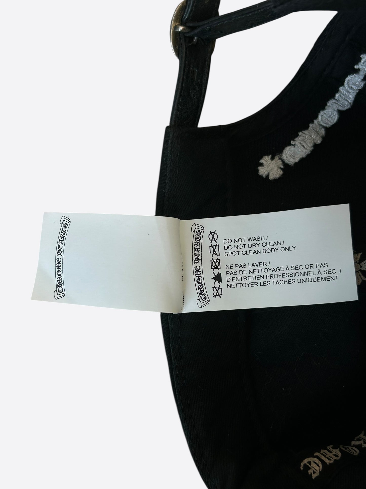 Chrome Hearts Matty Boy Black Embroidered Chomper Hat