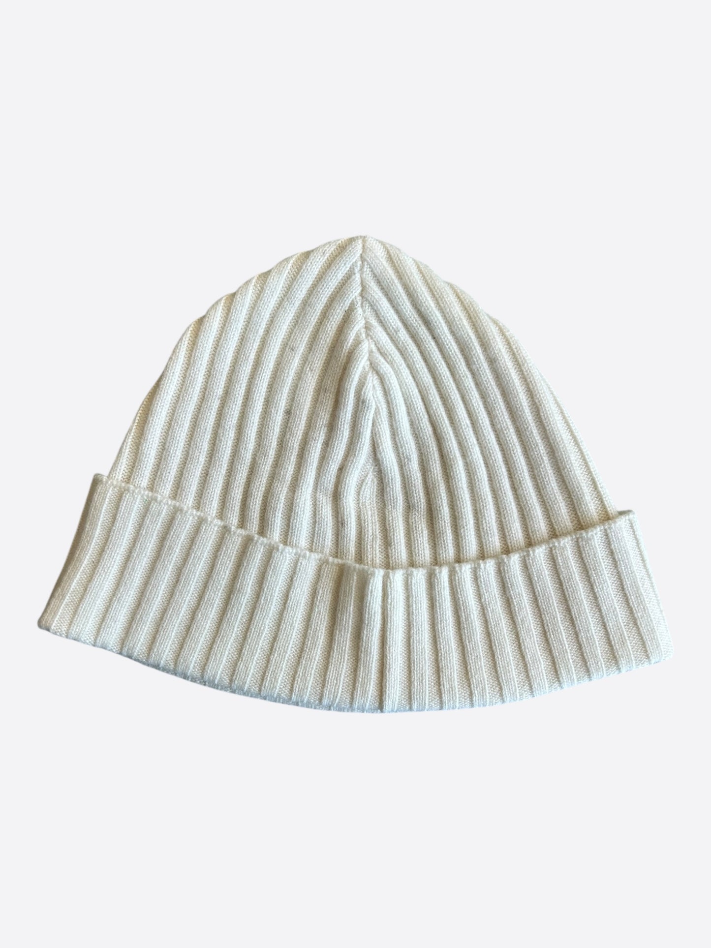 Chrome Hearts Beige & White Cross Patch Cashmere Beanie