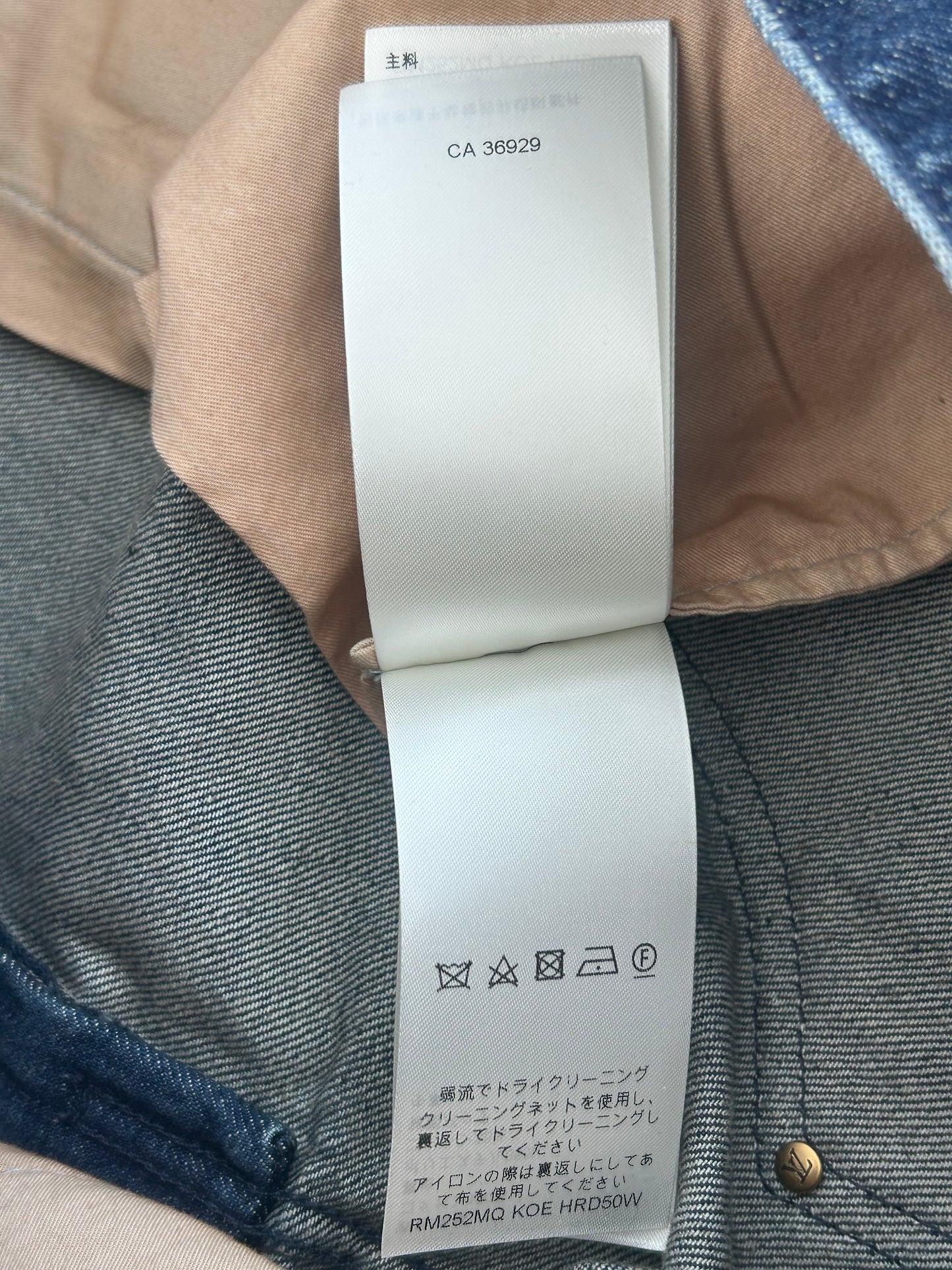 Louis Vuitton Blue Monogram Carpenter Denim Shorts