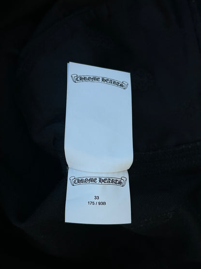 Chrome Hearts Black & Cheetah Cross Patch Carpenter Pants