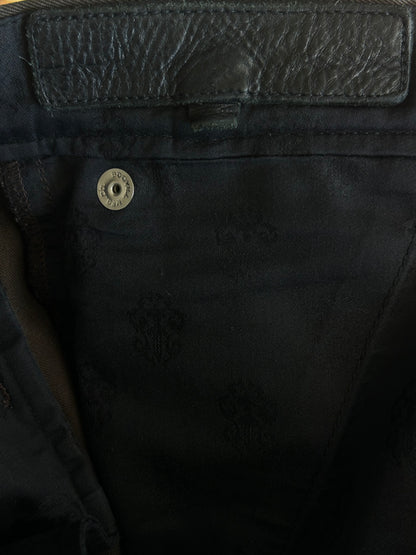 Chrome Hearts Brown Cheetah Cross Patch Chino Pants