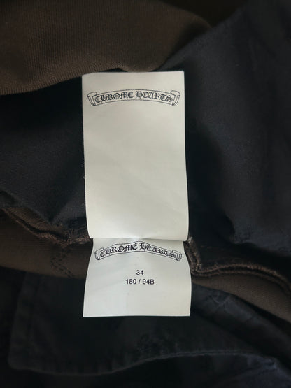 Chrome Hearts Brown Cheetah Cross Patch Chino Pants