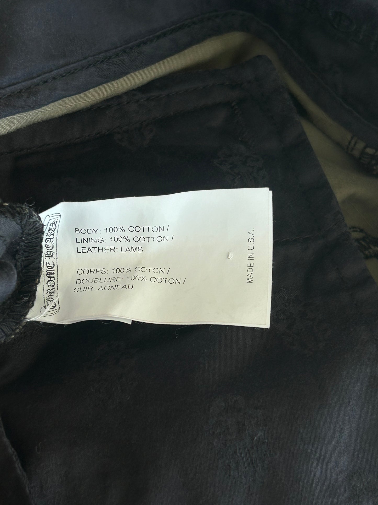 Chrome Hearts Green Camouflage Cross Patch Cargo Pants