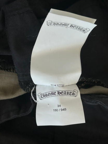 Chrome Hearts Green Camouflage Cross Patch Cargo Pants