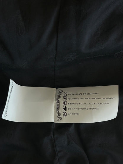 Chrome Hearts Black & Red Plaid Sherpa Jacket