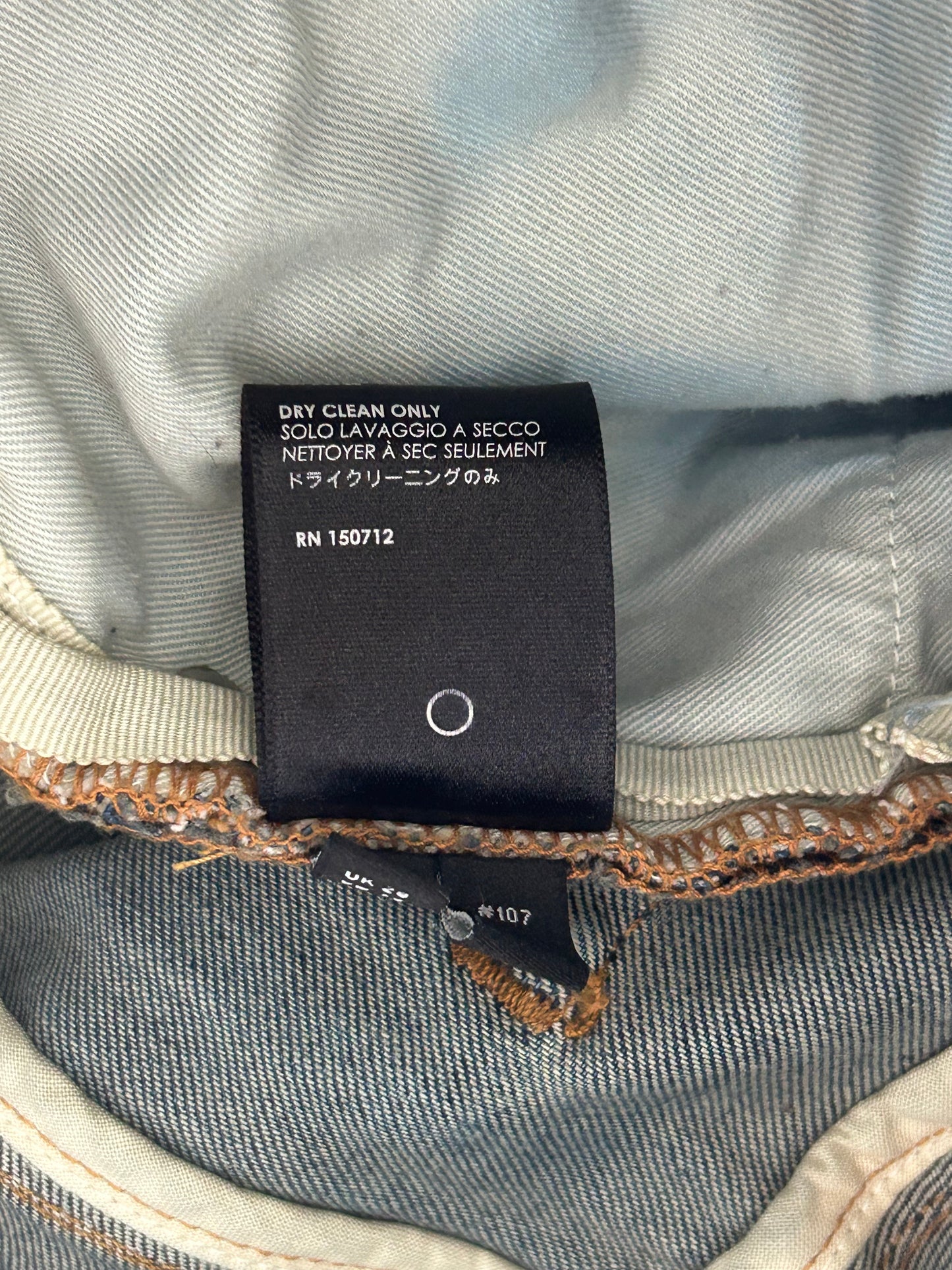 Amiri Blue Indigo & Crystal Bandana Patch MX1 Jeans