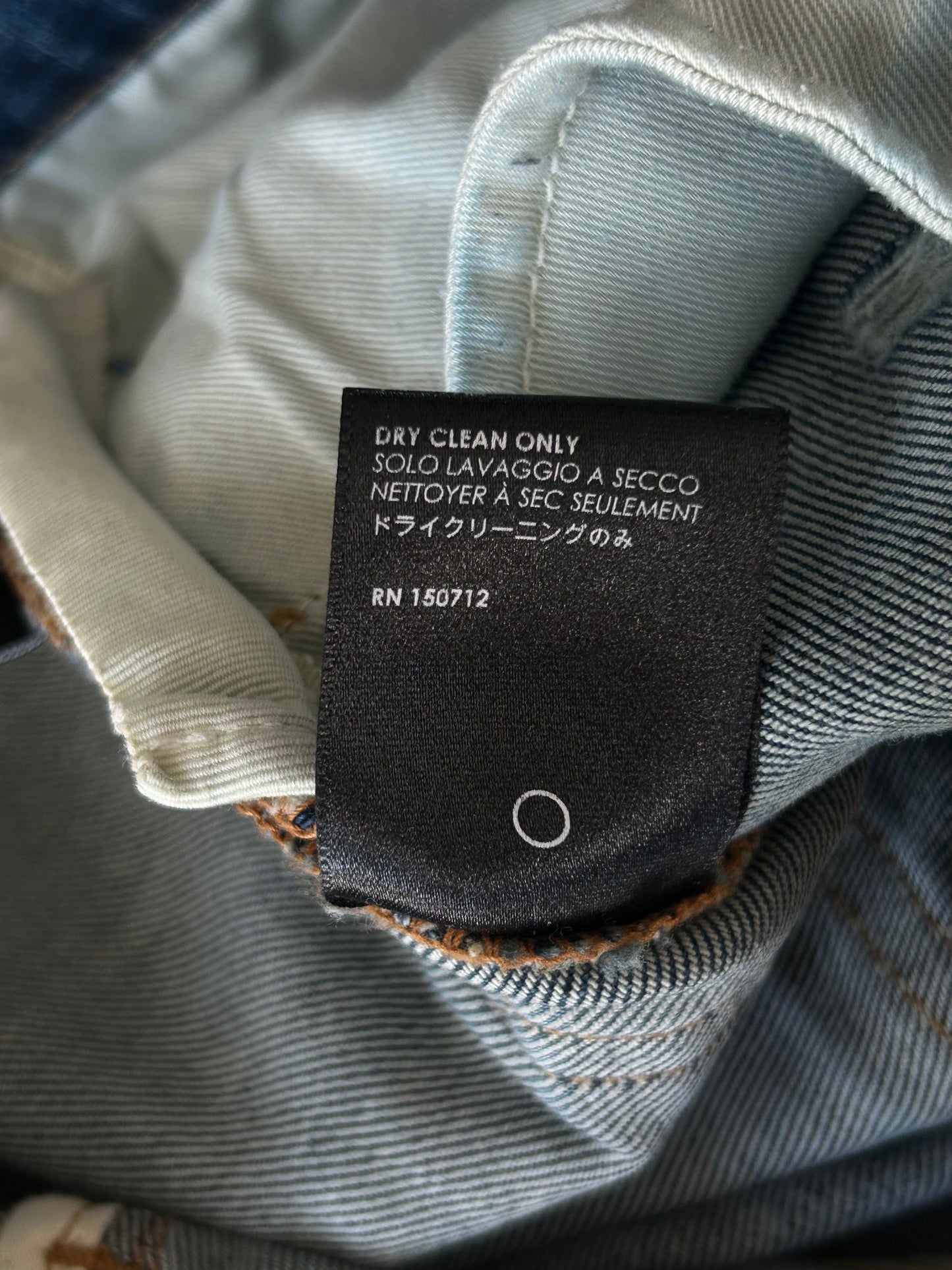 Amiri Clay Indigo Camouflage Patch MX1 Jeans