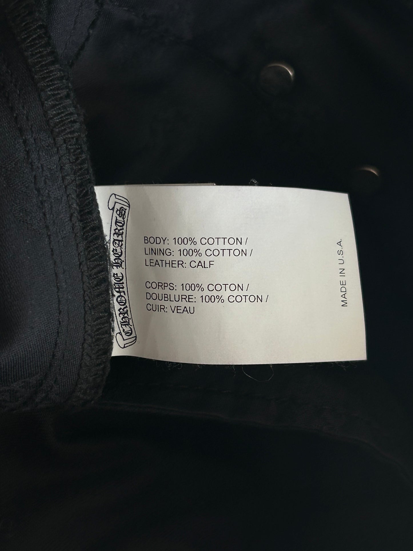 Chrome Hearts Black Cheetah & Green Cross Patch Chino Pants