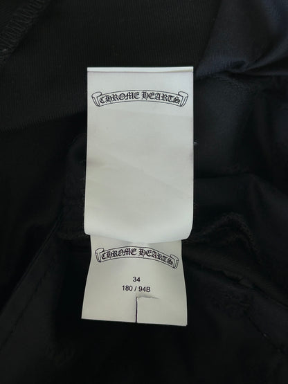 Chrome Hearts Black Cheetah & Green Cross Patch Chino Pants