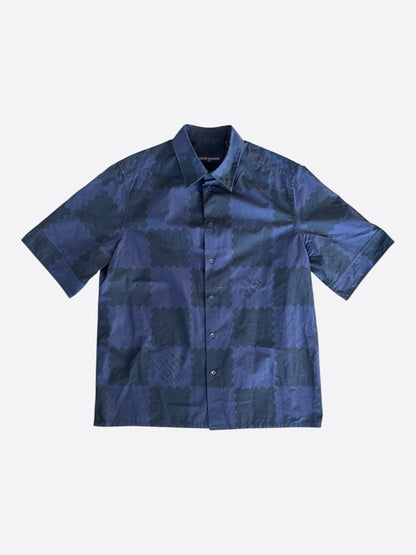 Louis Vuitton Nigo Blue Checkered Button Up Shirt