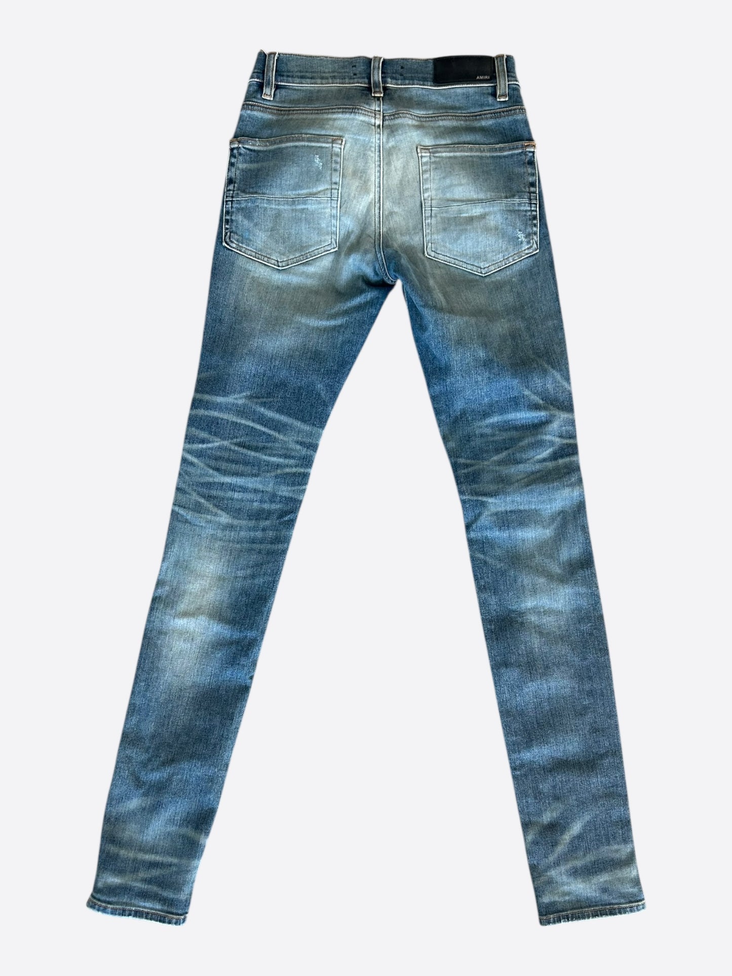 Amiri Clay Indigo Camouflage Patch MX1 Jeans