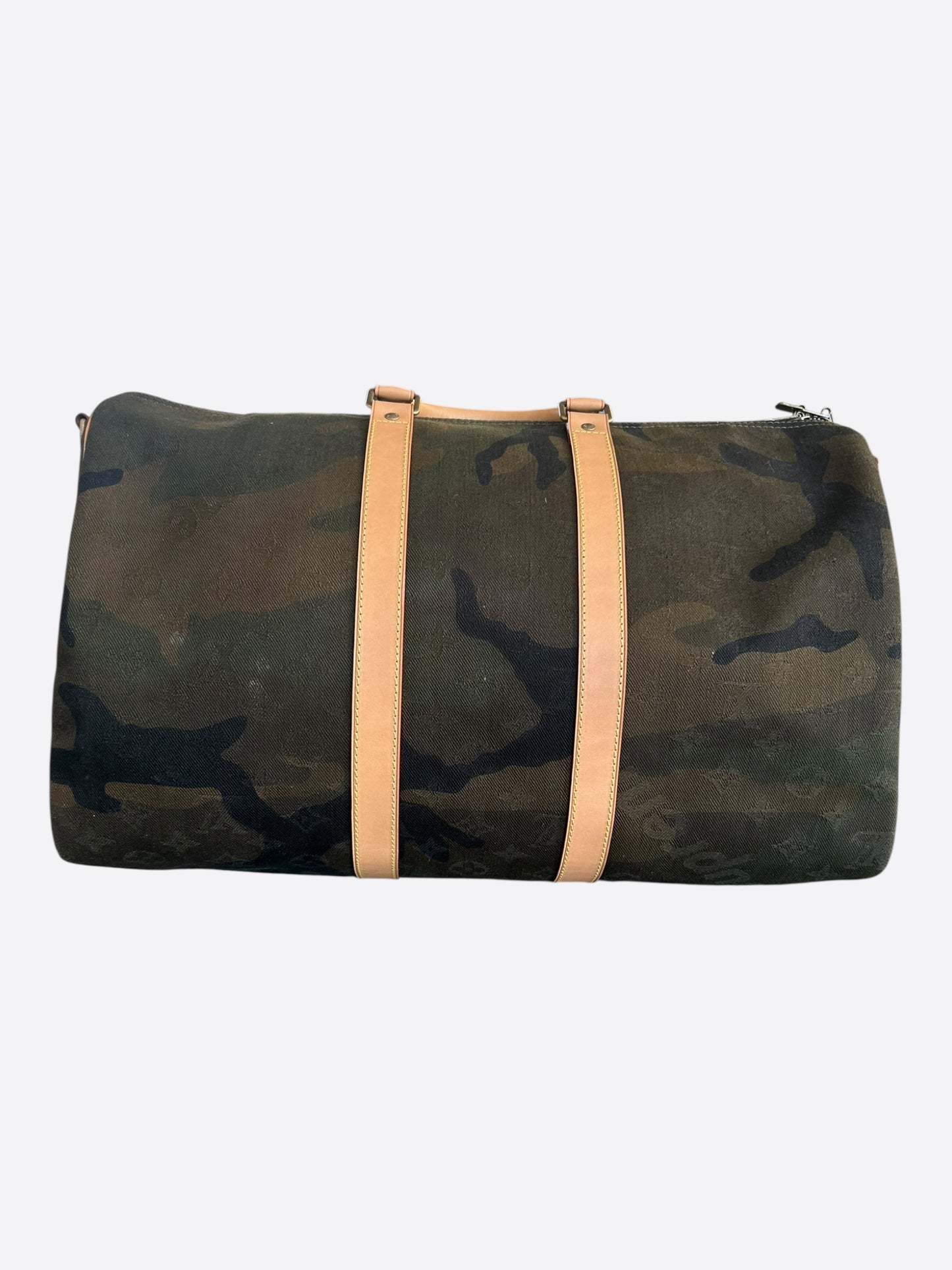 Louis Vuitton Supreme Camouflage Monogram Keepall 45