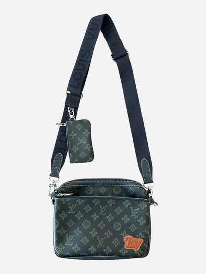 Louis Vuitton Green Monogram Trio Messenger Bag