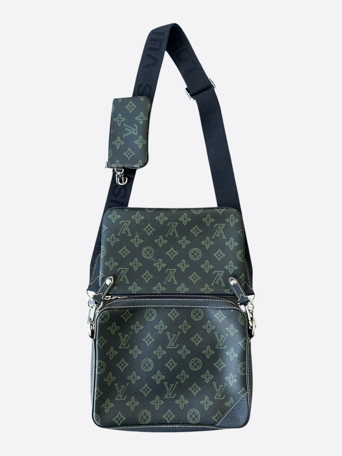 Louis Vuitton Green Monogram Trio Messenger Bag
