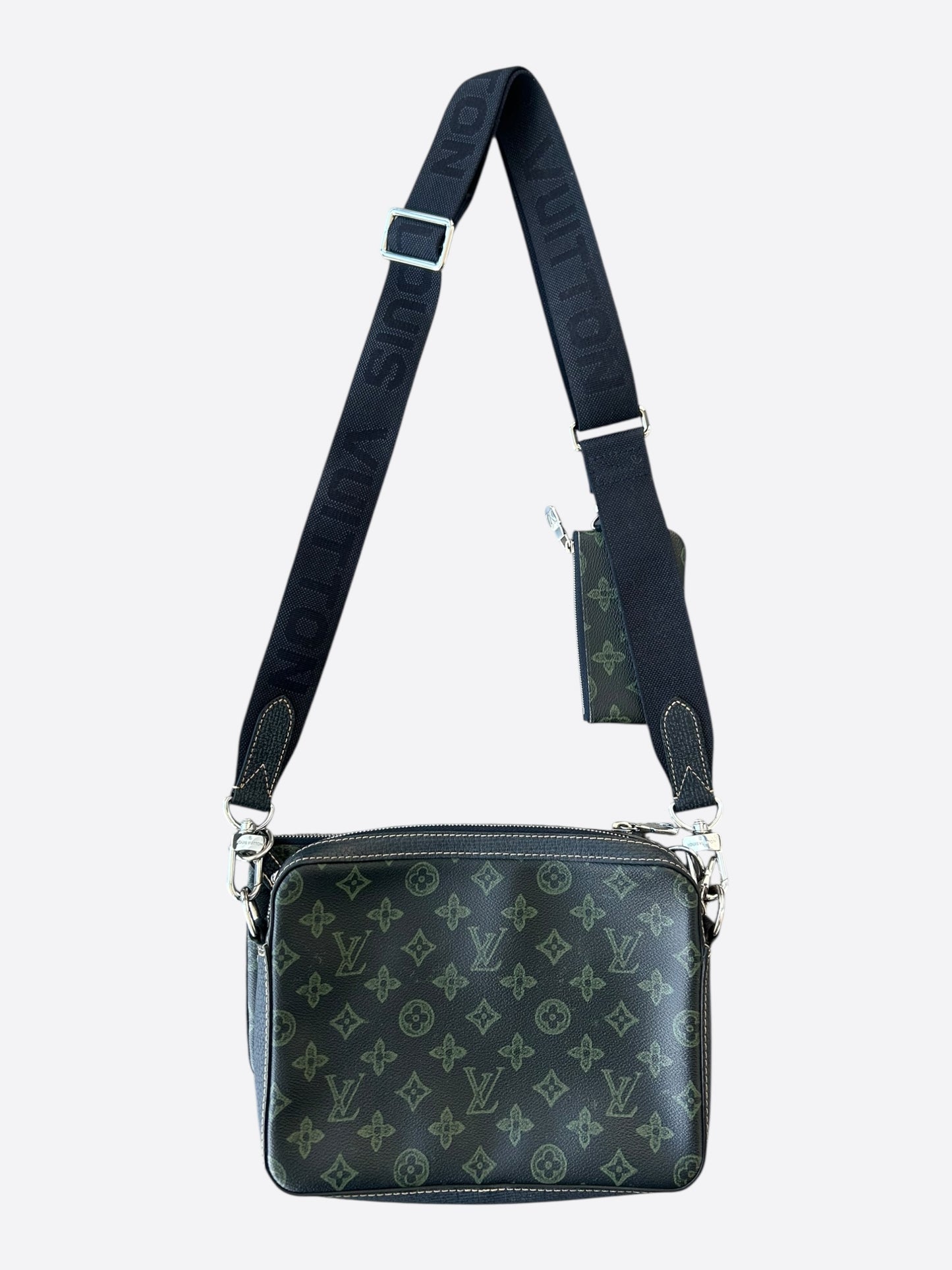 Louis Vuitton Green Monogram Trio Messenger Bag