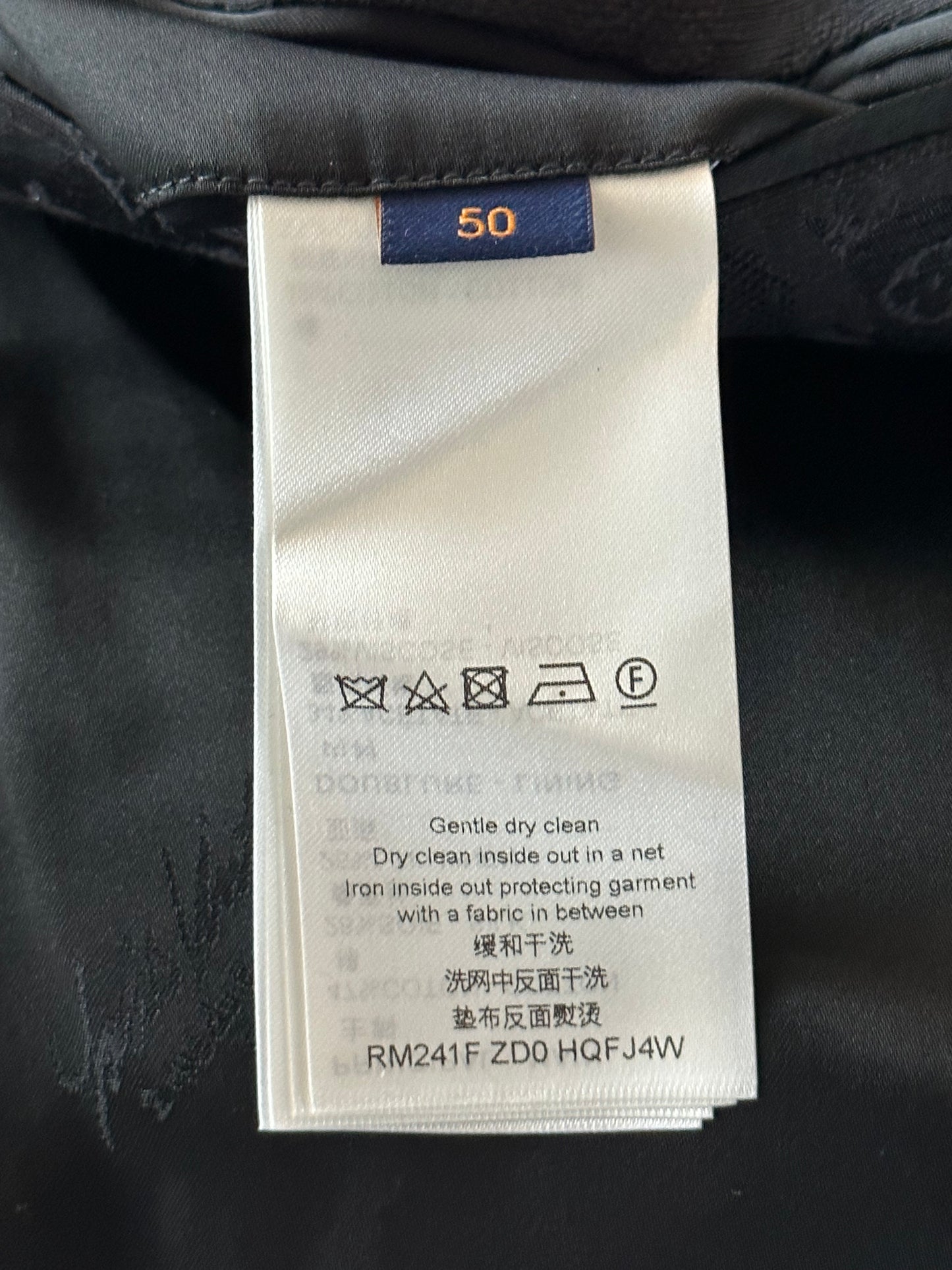 Louis Vuitton Black Flower Monogram Blazer Jacket