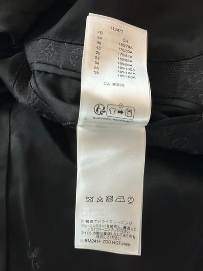 Louis Vuitton Black Flower Monogram Blazer Jacket