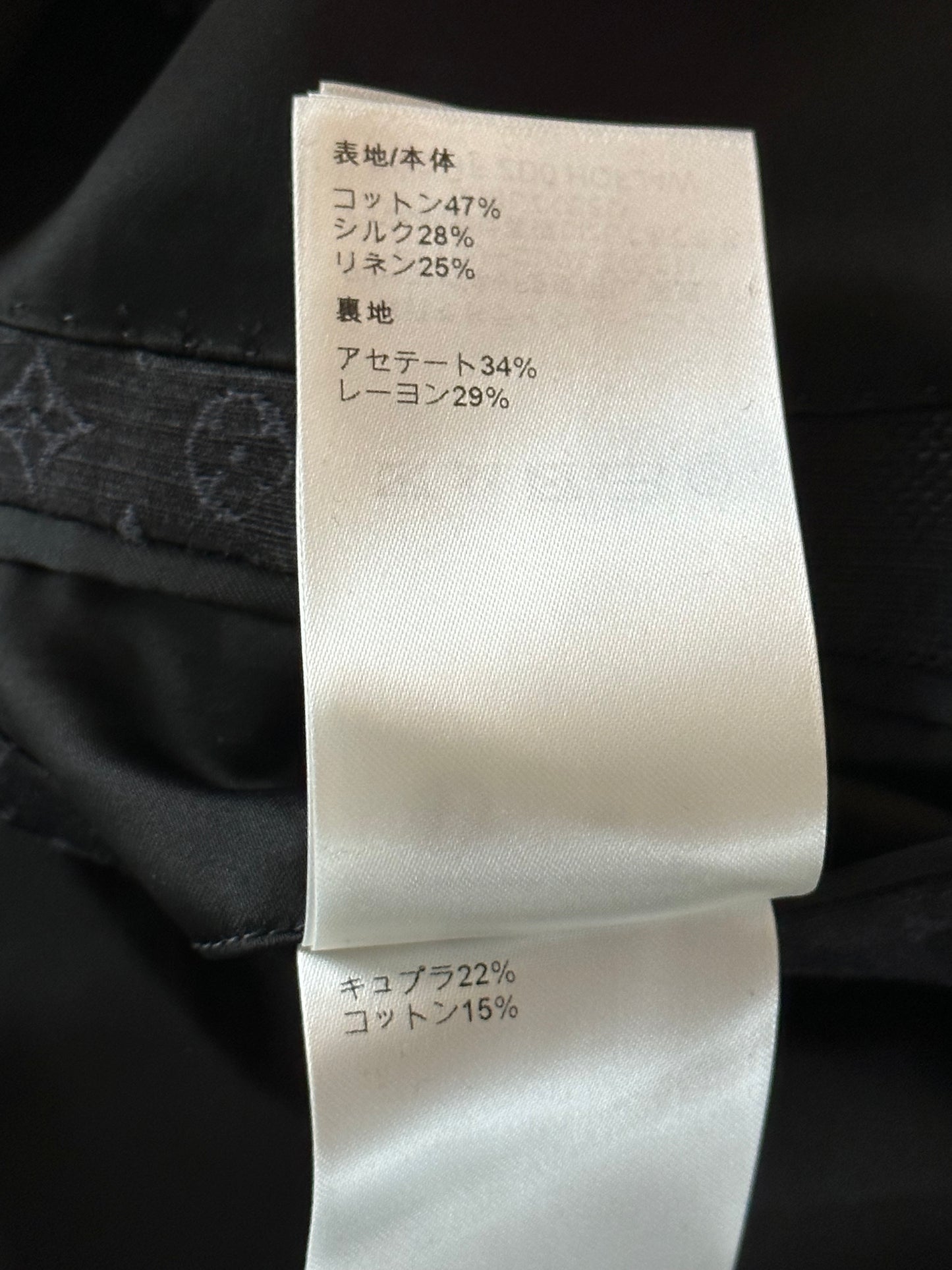 Louis Vuitton Black Flower Monogram Blazer Jacket