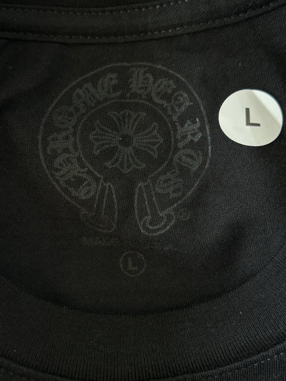 Chrome Hearts Yungblud Black & White Foti Cross Logo T-Shirt