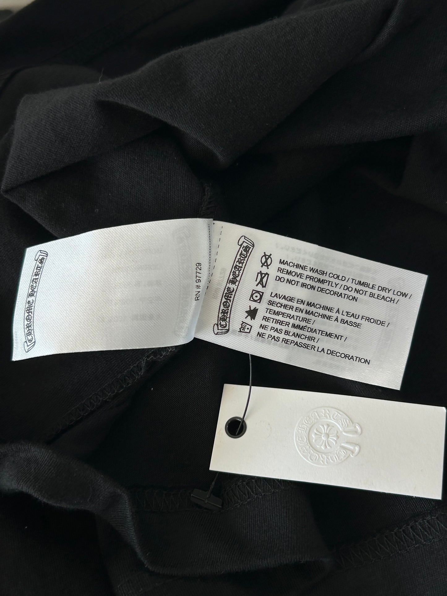 Chrome Hearts Yungblud Black & White Foti Cross Logo T-Shirt