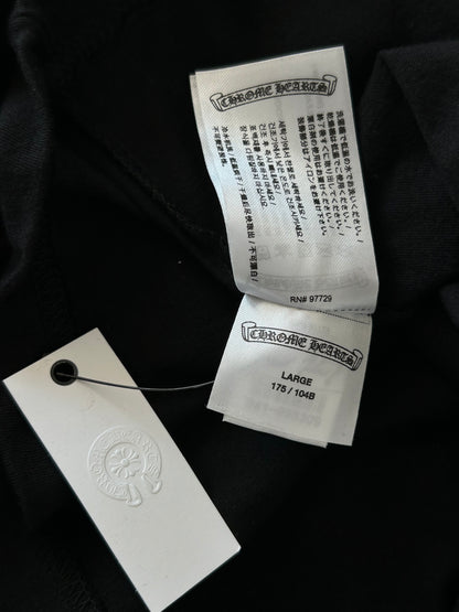 Chrome Hearts Yungblud Black & White Foti Cross Logo T-Shirt