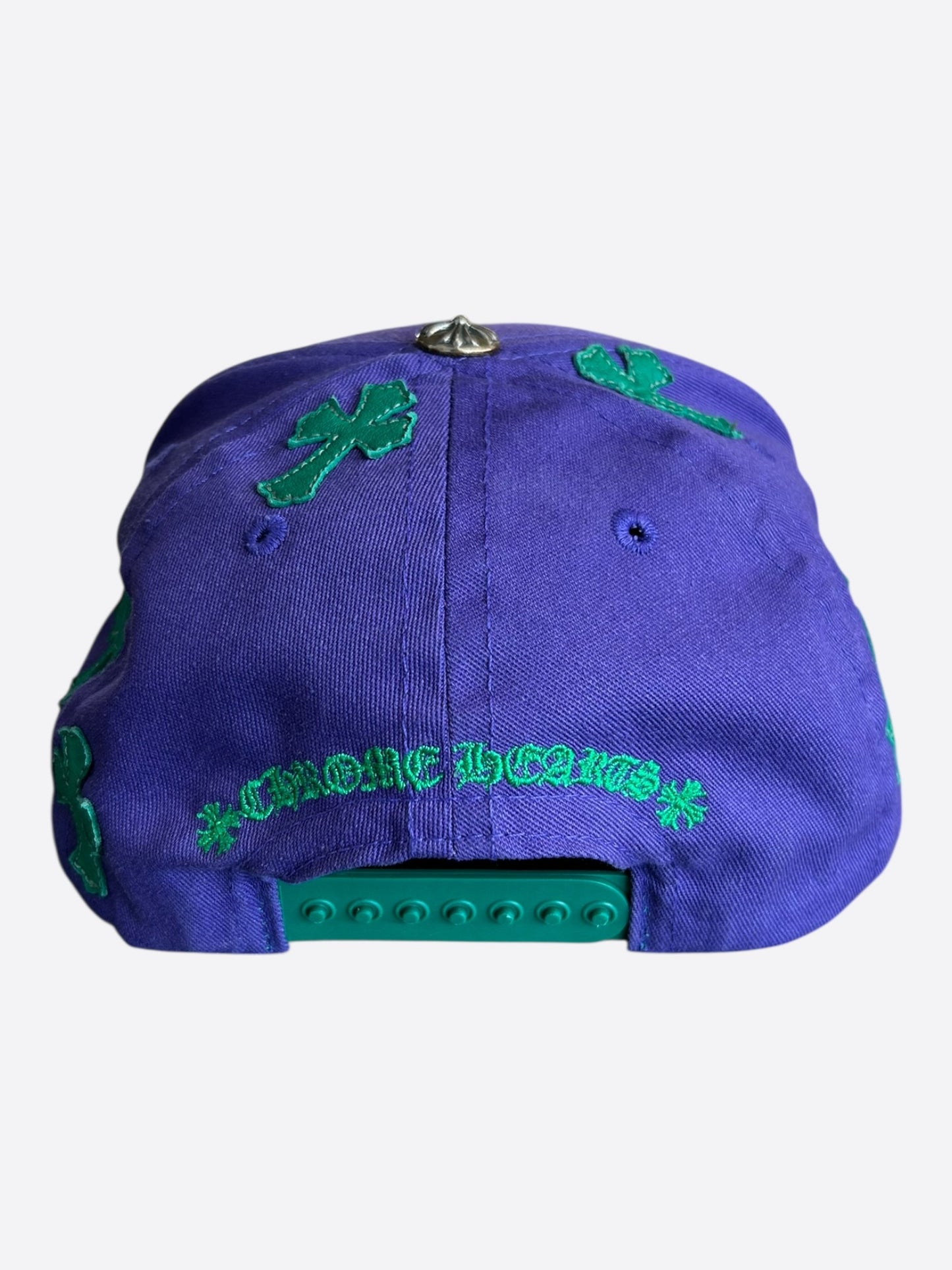 Chrome Hearts Purple & Green Cross Patch Hat