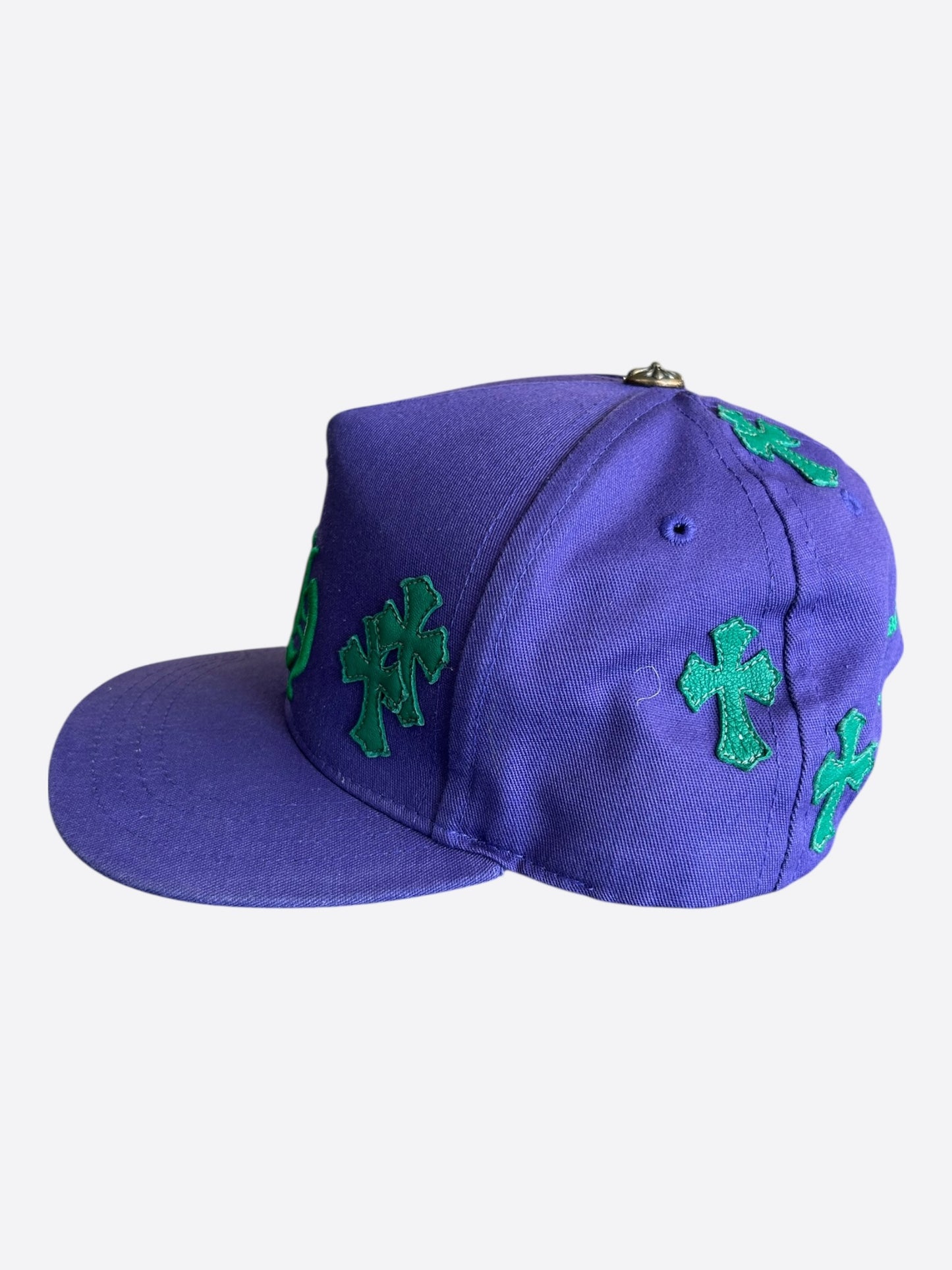 Chrome Hearts Purple & Green Cross Patch Hat