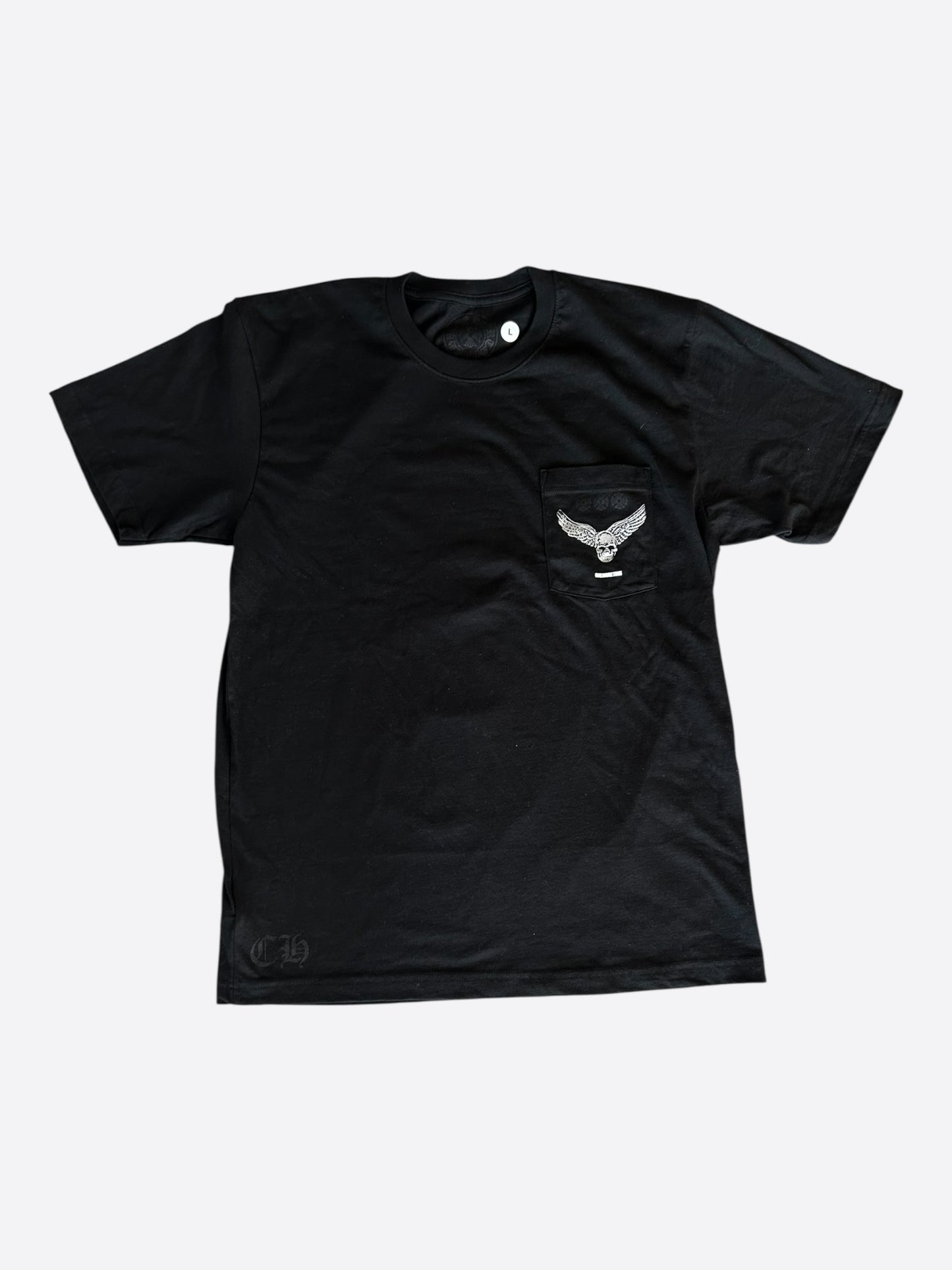 Chrome Hearts Yungblud Black & White Foti Cross Logo T-Shirt