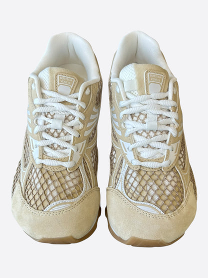 Bottega Veneta Beige Suede Orbit Women's Sneakers
