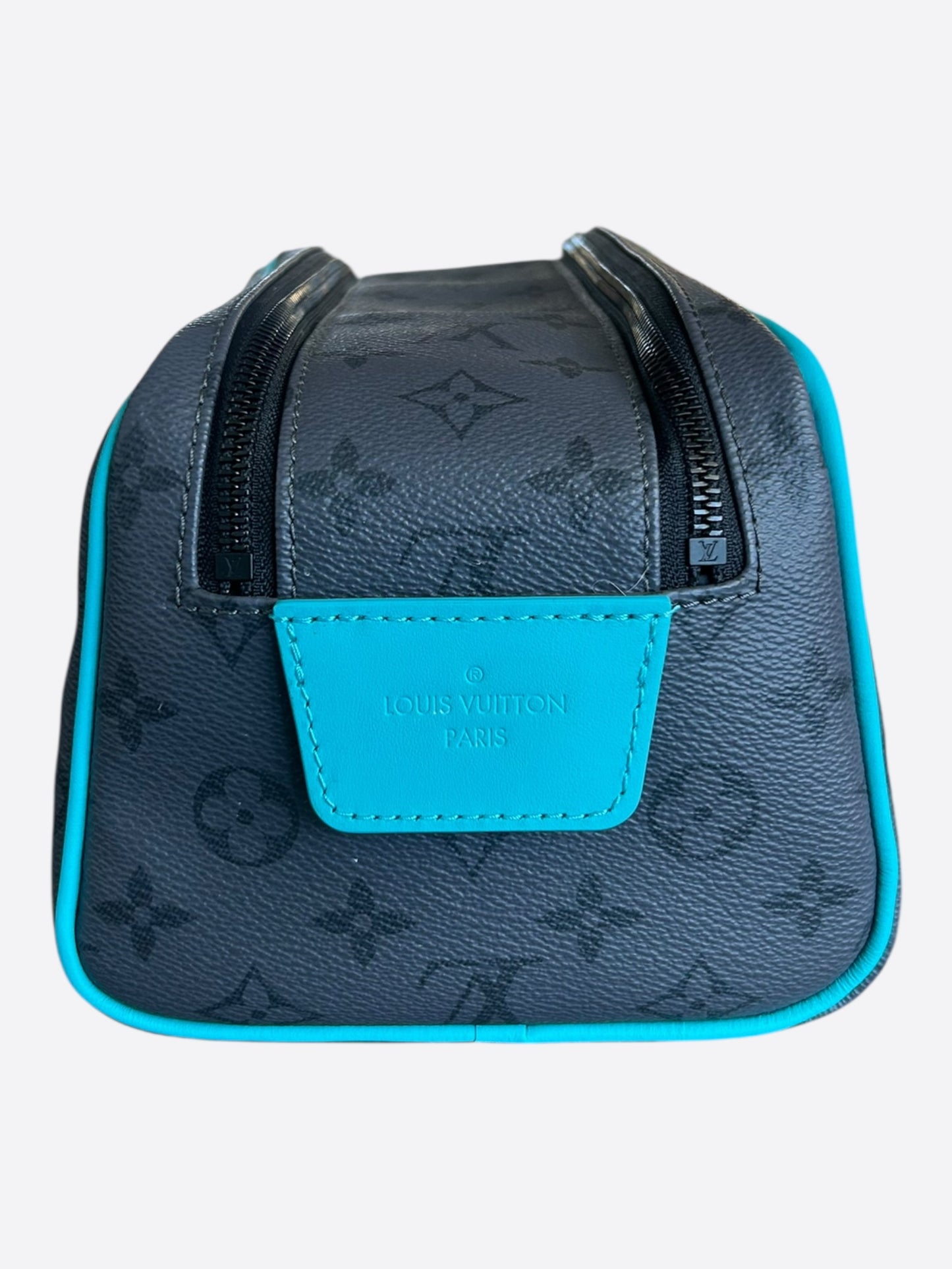 Louis Vuitton Grey & Turquoise Monogram Dopp Kit