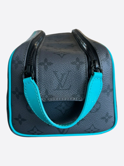 Louis Vuitton Grey & Turquoise Monogram Dopp Kit