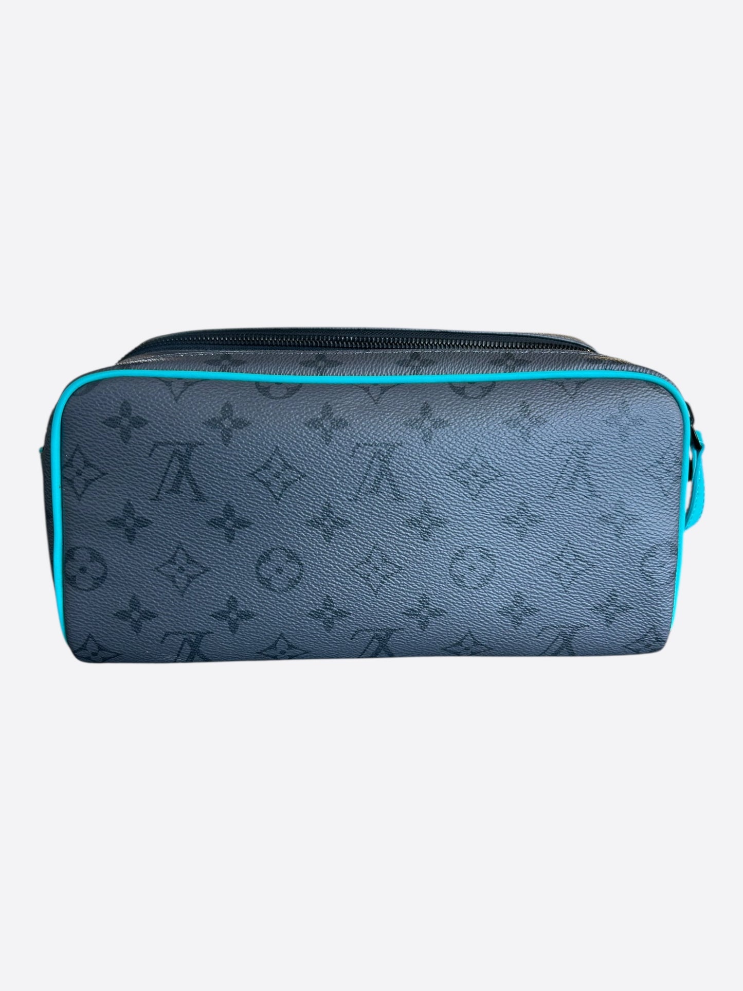 Louis Vuitton Grey & Turquoise Monogram Dopp Kit