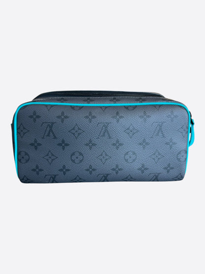 Louis Vuitton Grey & Turquoise Monogram Dopp Kit
