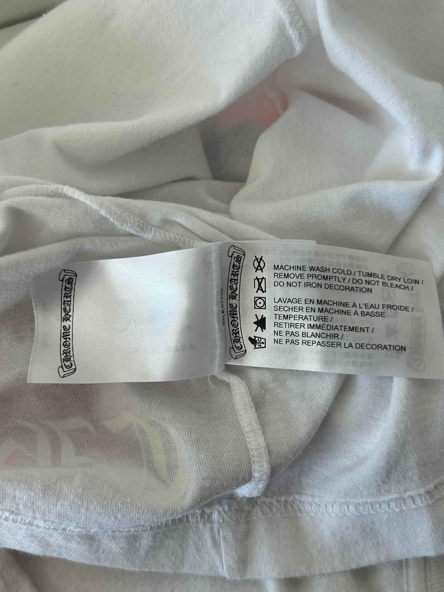 Chrome Hearts White Multicolor Cross T-Shirt