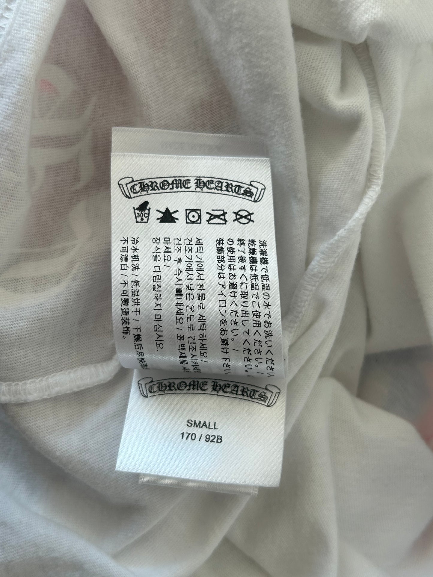 Chrome Hearts White Multicolor Cross T-Shirt