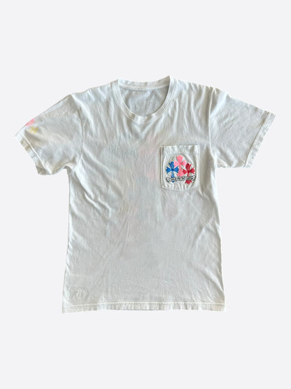 Chrome Hearts White Multicolor Cross T-Shirt