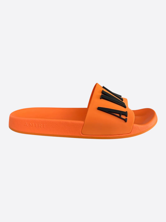 Amiri Orange & Black Logo Slides