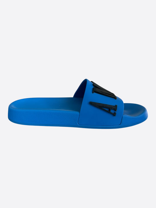 Amiri Blue & Black Logo Slides