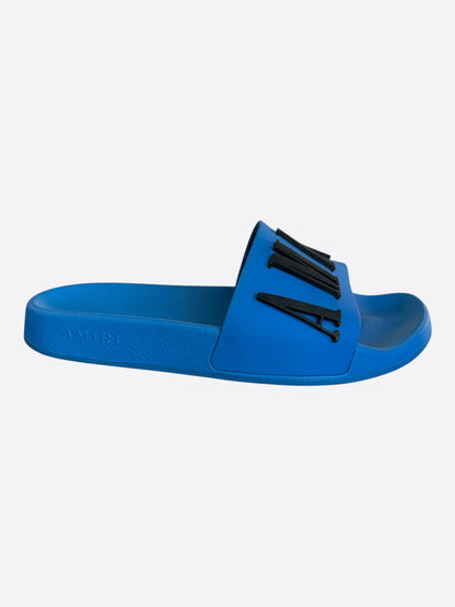 Amiri Blue & Black Logo Slides