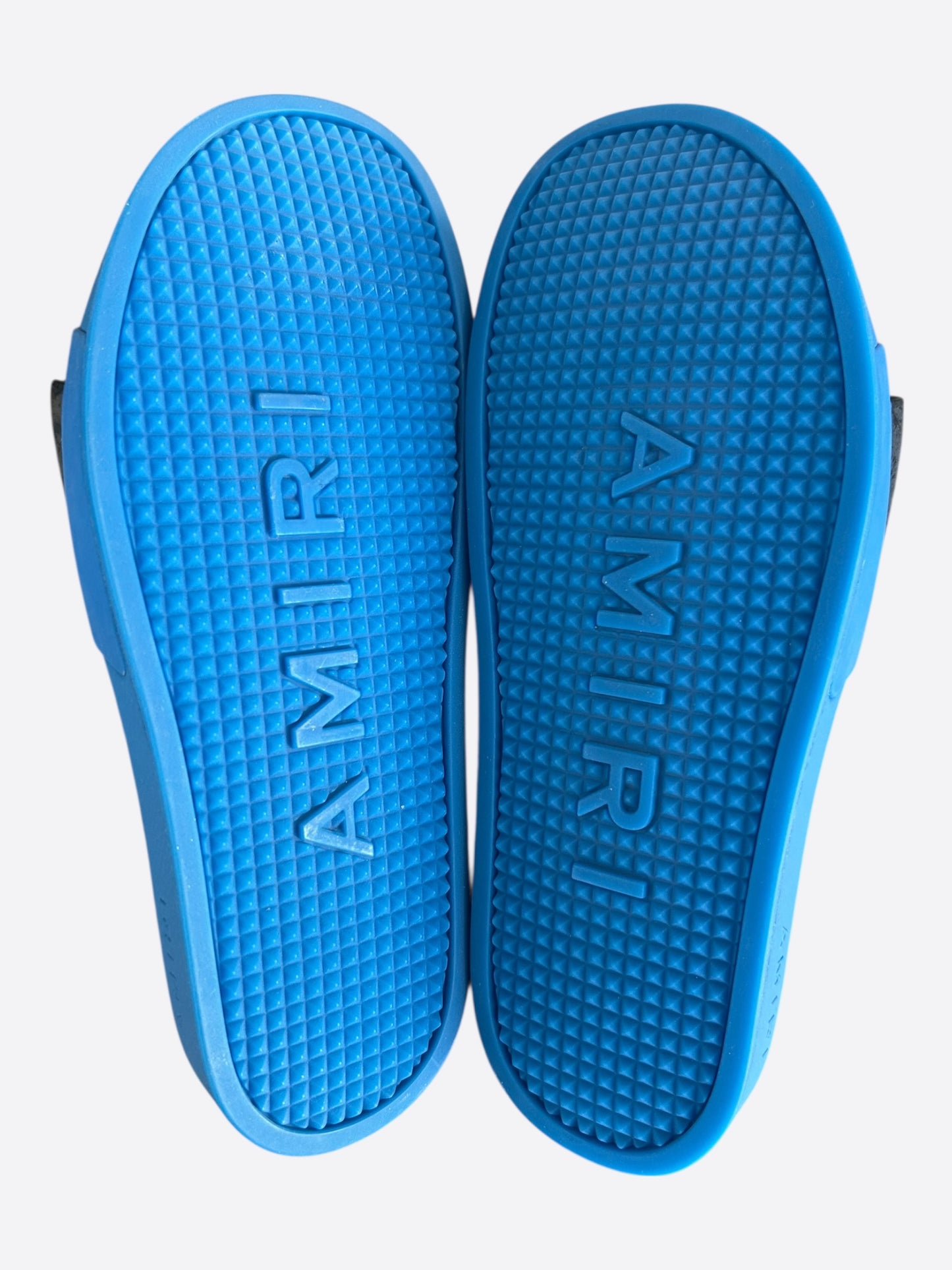 Amiri Blue & Black Logo Slides