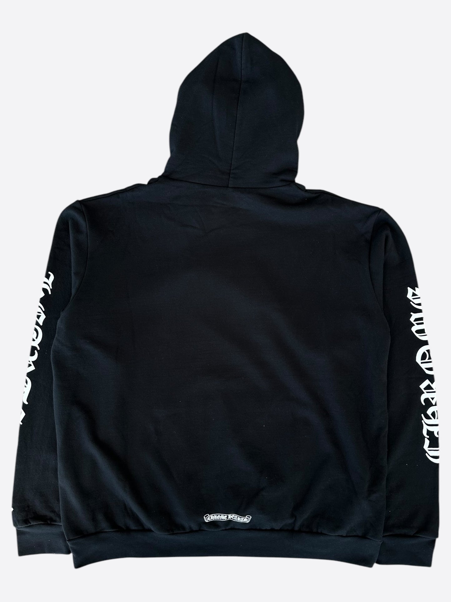 Chrome Hearts Black & White 1988 Script Logo Hoodie