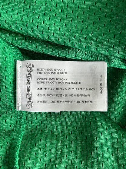 Chrome Hearts Green & Yellow Logo Mesh Jersey T-Shirt