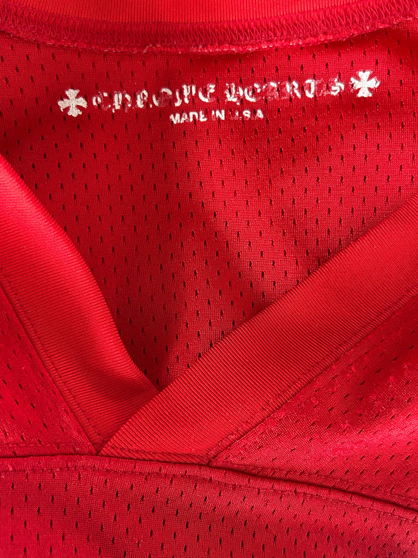 Chrome Hearts Matty Boy Red Form Mesh Jersey T-Shirt