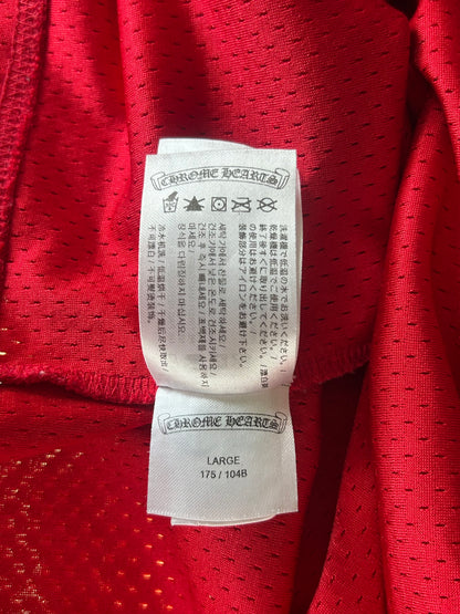 Chrome Hearts Matty Boy Red Form Mesh Jersey T-Shirt