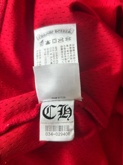 Chrome Hearts Matty Boy Red Form Mesh Jersey T-Shirt